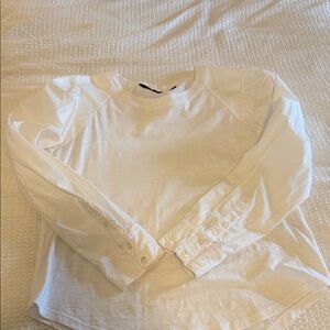Veronica Beard White Long Sleeve Tee